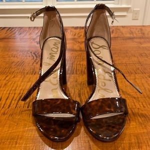 Sam Edelman Danielle patent tortoise shell sandals